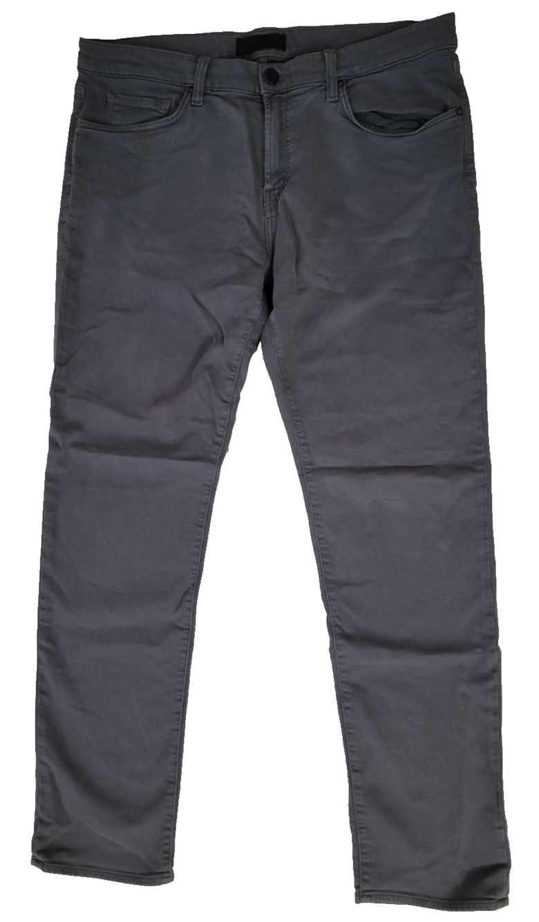 J Brand Kane Mens Pants Size 36 Charcoal Gray Straight Leg Stretch Cotton